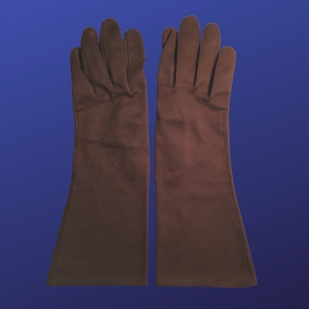 UNBRANDED Cloth Fabric Gloves, Women’s Size M, CHOCOLATE BROWN, Pre-owned, EUC